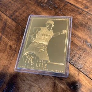 SPARKY LYLE - 1996 Danbury Mint 22 Karat Gold Card #19 - New York Yankees